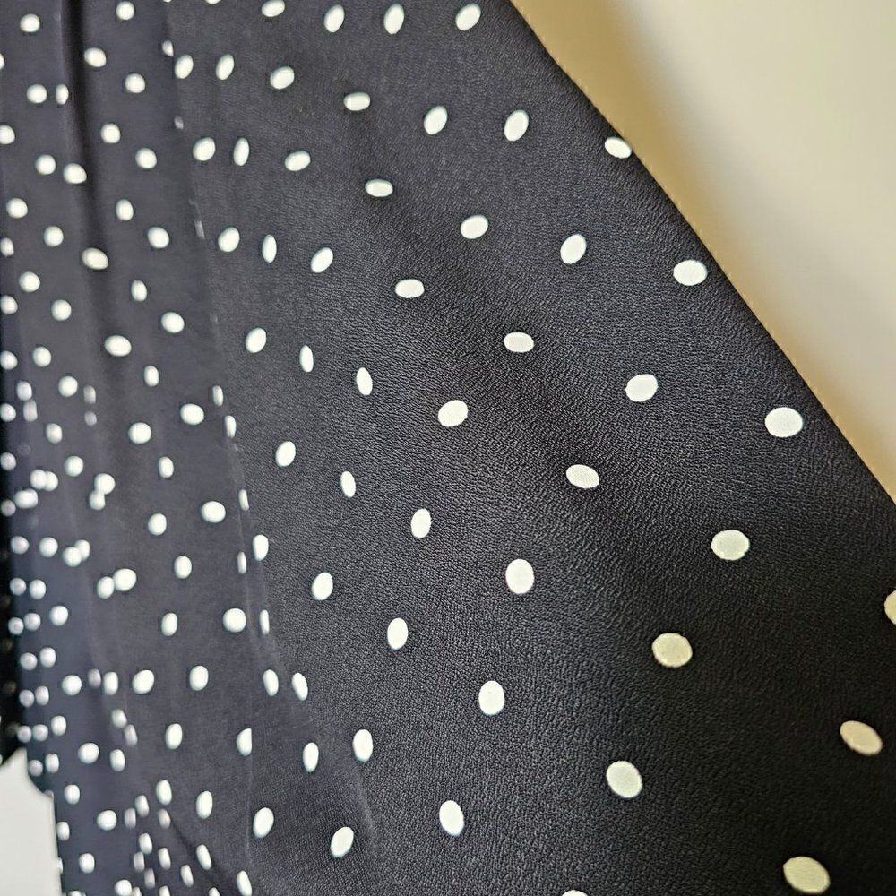EUC VINTAGE POLKA DOT PLEATED WIDE LEG PANTS VTG SIZE 7-8 / US M - Picture 8 of 16
